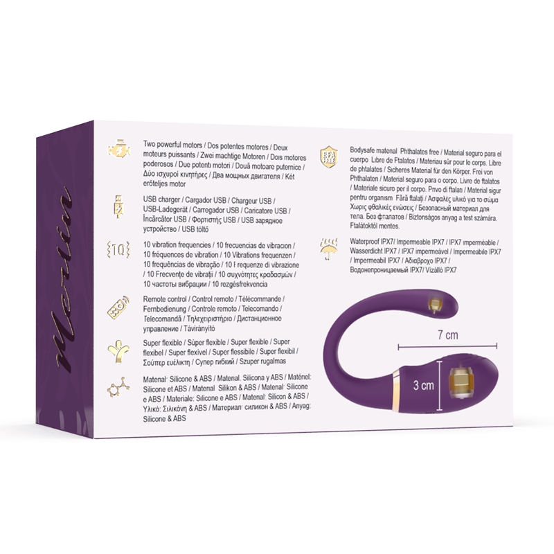 TREASURE - MERLIN DUPLO CONTROLE REMOTO VIBRADOR - Image 8