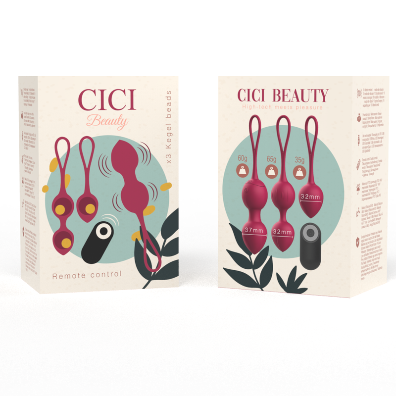 CICI BEAUTY- CONTROLE REMOTO PREMIUM SILICONE 3 VIBRANTES KEGEL BEADS - Image 5