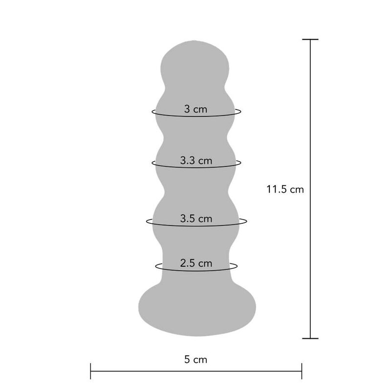 BUTTOCKS O RADIANT GLASS BUTTPLUG - Image 2