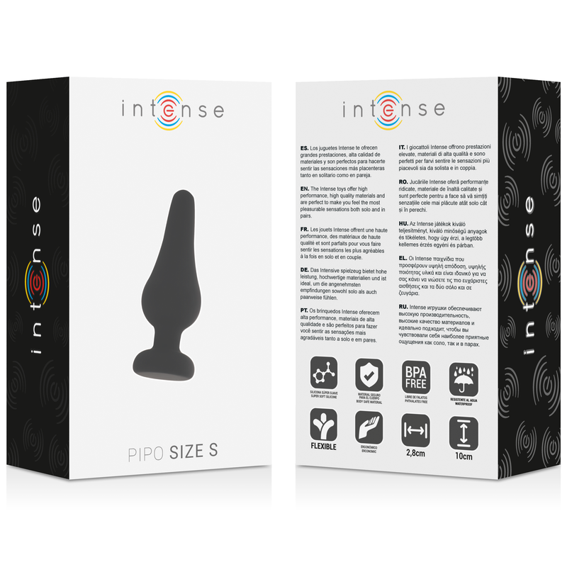 PLUGUE ANAL INTENSO PIPO S SILICONE PRETO 9,8 CM - Image 4