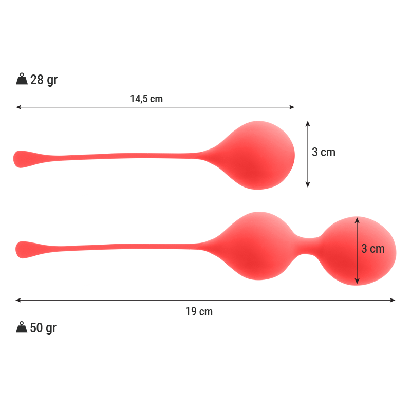 INTENSO - KEGEL BEADS PACK KENDALL RED - Image 2
