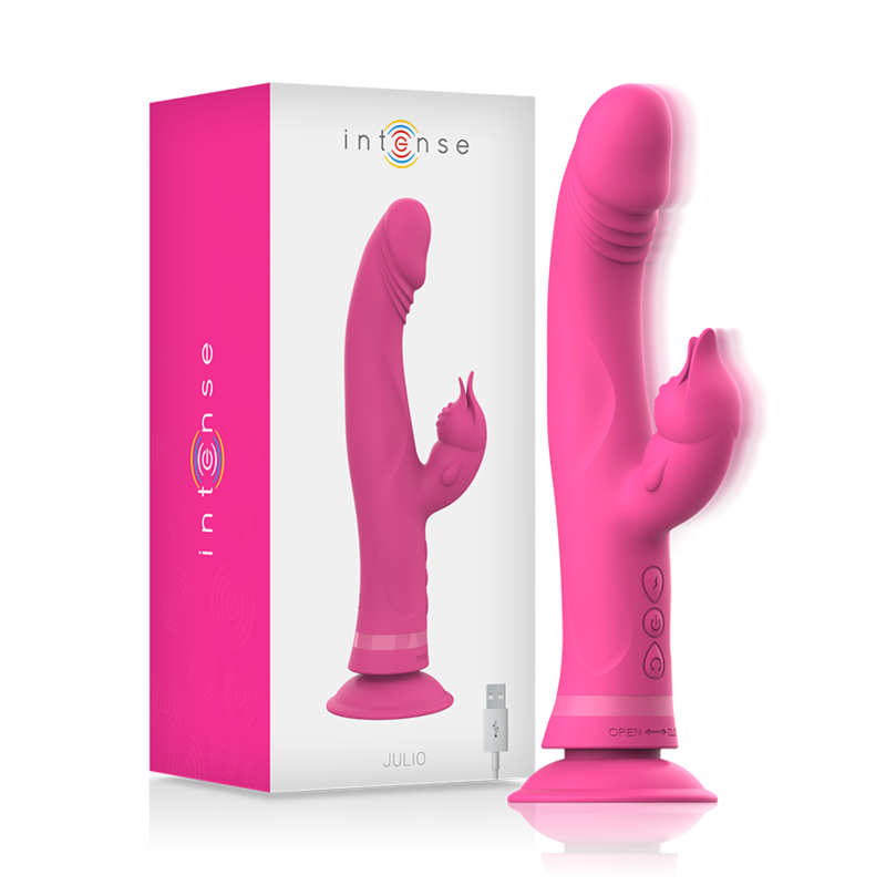 INTENSE - JULIO VIBRADOR COELHO SILICONE ROSA