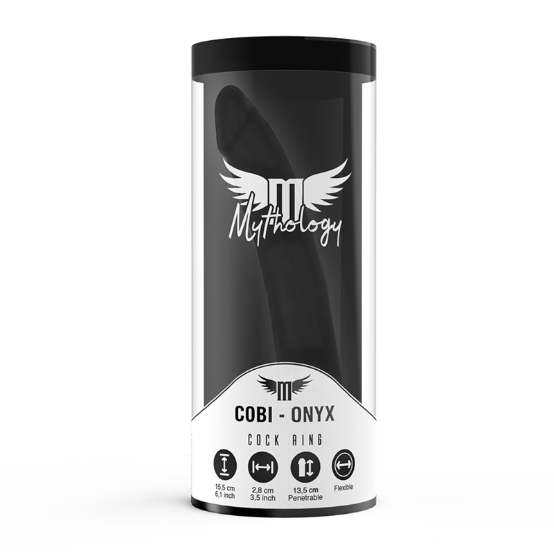 MYTHOLOGY - DILDO ANAL COBI ONYX COM ANEL DE GALO E TESTÍCULO 13 SILICONE CM - Image 7
