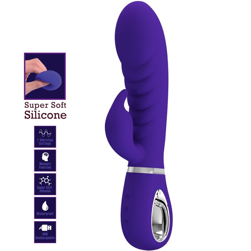 PRETTY LOVE - VIBRADOR PRESCOTT MULTIFUNO G-SPOT ROXO - Image 7