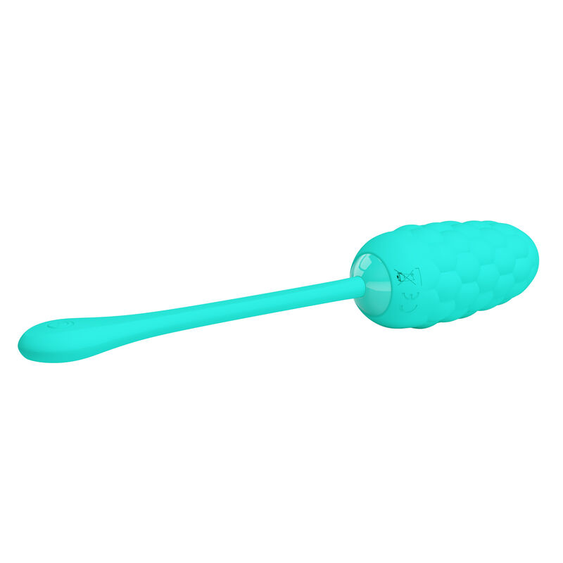 PRETTY LOVE - OVO VIBRANTE COM TEXTURA MARINHA RECARREGVEL AQUA GREEN - Image 3