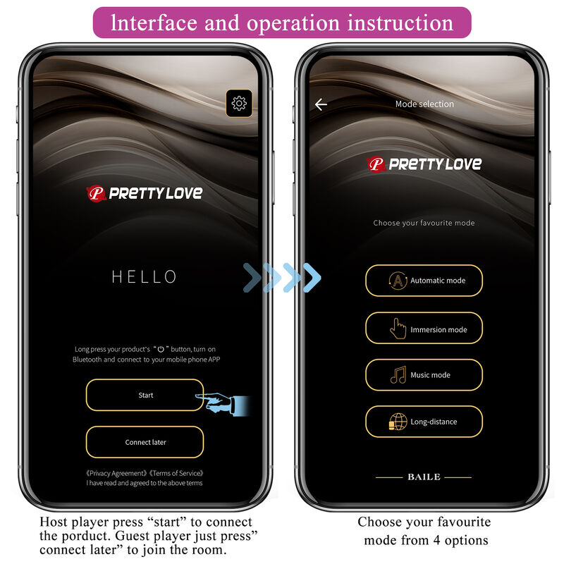 PRETTY LOVE - VIBRADOR HECTOR ELECTROSHOCK POR APP CONTROL ROXO - Image 15