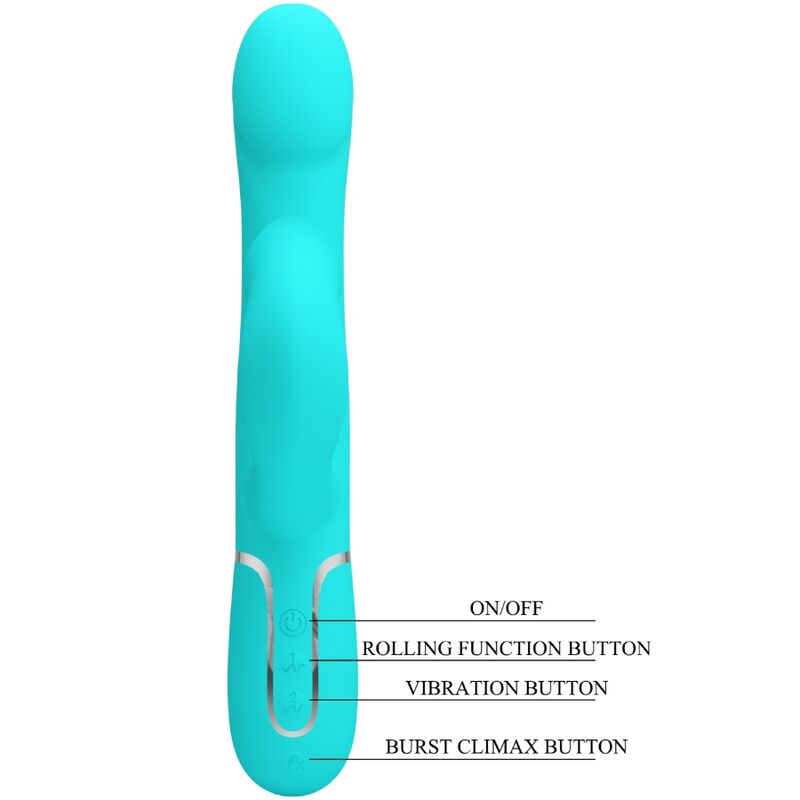 PRETTY LOVE - VIBRADOR COELHO PÉROLAS AQUA VERDE - Image 8