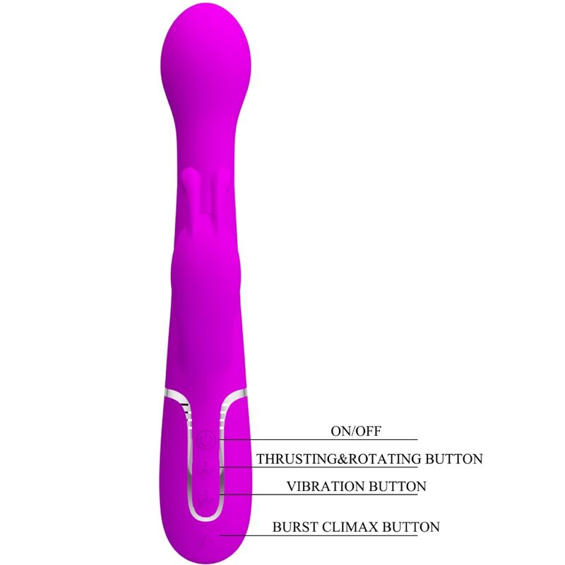 PRETTY LOVE - VIBRADOR DEJON COELHO 3 EM 1 MULTIFUNO VIOLETA - Image 9