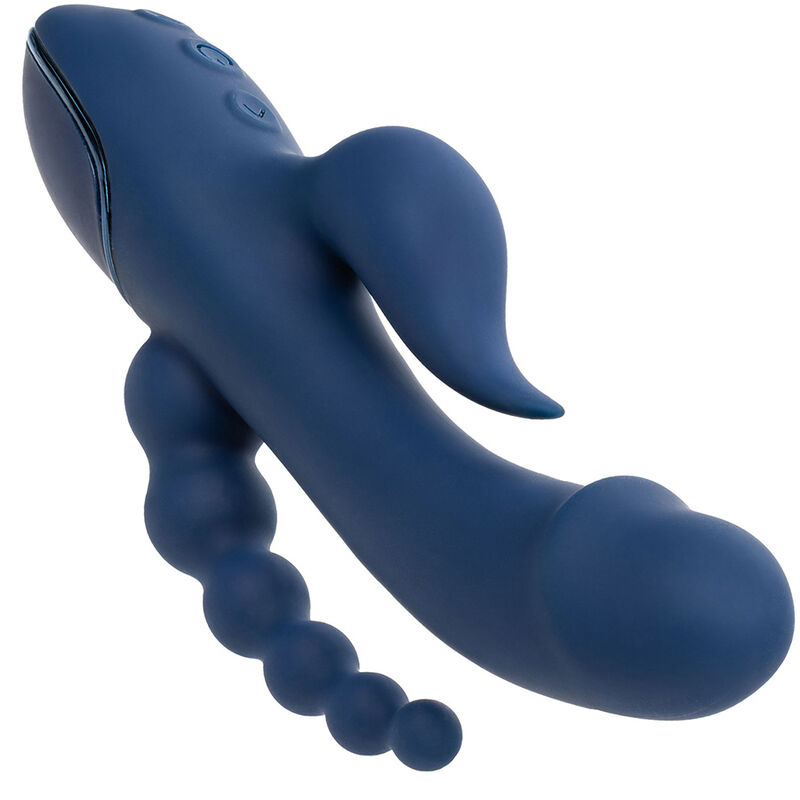 CALEXOTICS - VIBRADOR TRIPLO ORGASM AZUL - Image 6