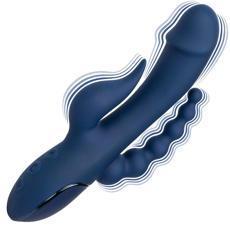 CALEXOTICS - VIBRADOR TRIPLO ORGASM AZUL - Image 7