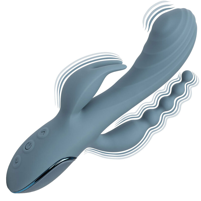 CALIFORNIA EXOTICS - VIBRADOR TRIPLO ECSTASY CINZA - Image 7