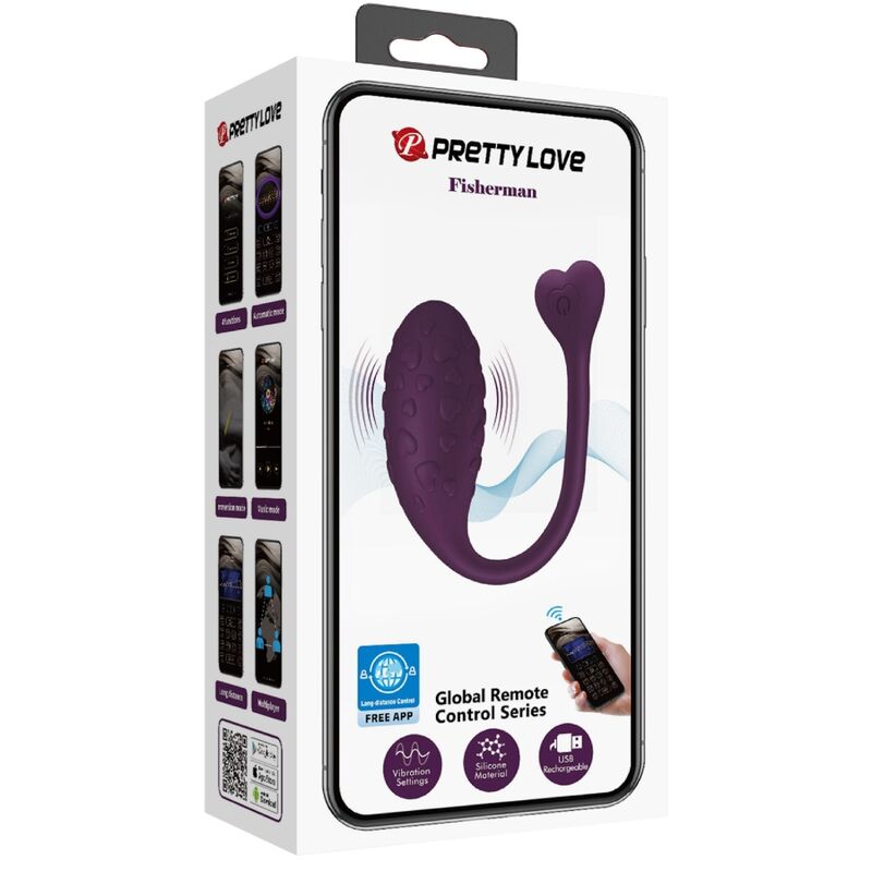 PRETTY LOVE - OVO VIBRATÓRIO FISHER CONTROLADO POR APLICATIVO LILA - Image 13