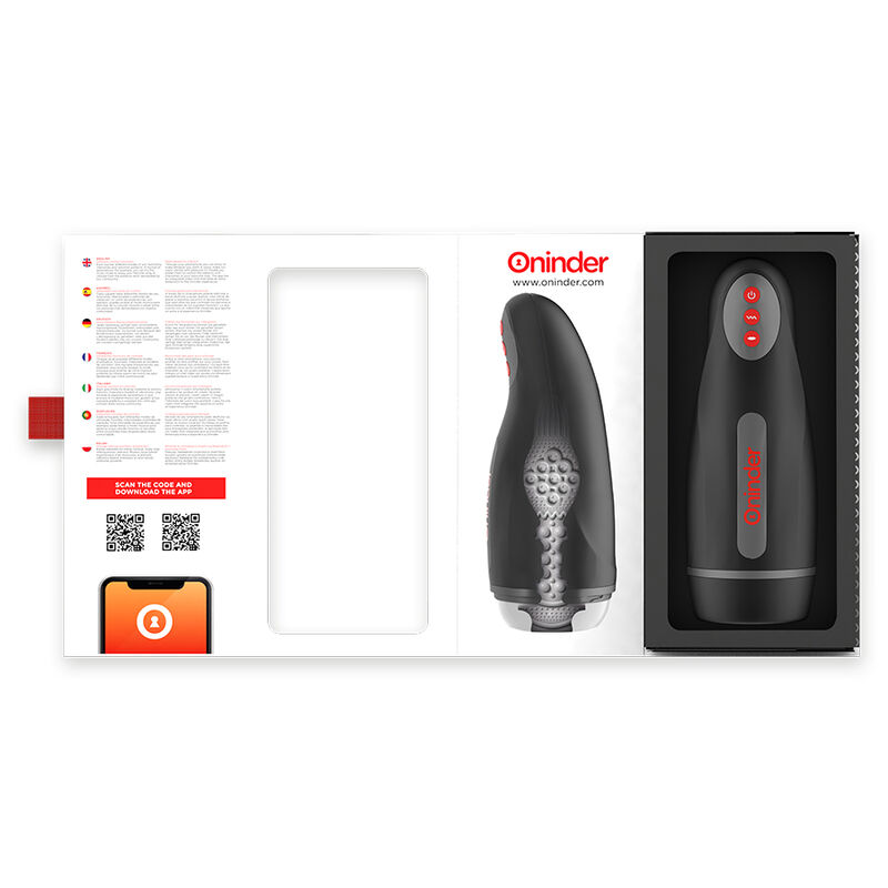 ONINDER - SEUL MASTURBADOR MASCULINO RECARREGÁVEL 10 VELOCIDADES - APLICATIVO GRATUITO - Image 3