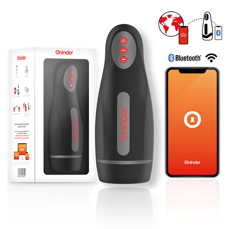 ONINDER - SEUL MASTURBADOR MASCULINO RECARREGÁVEL 10 VELOCIDADES - APLICATIVO GRATUITO - Image 5