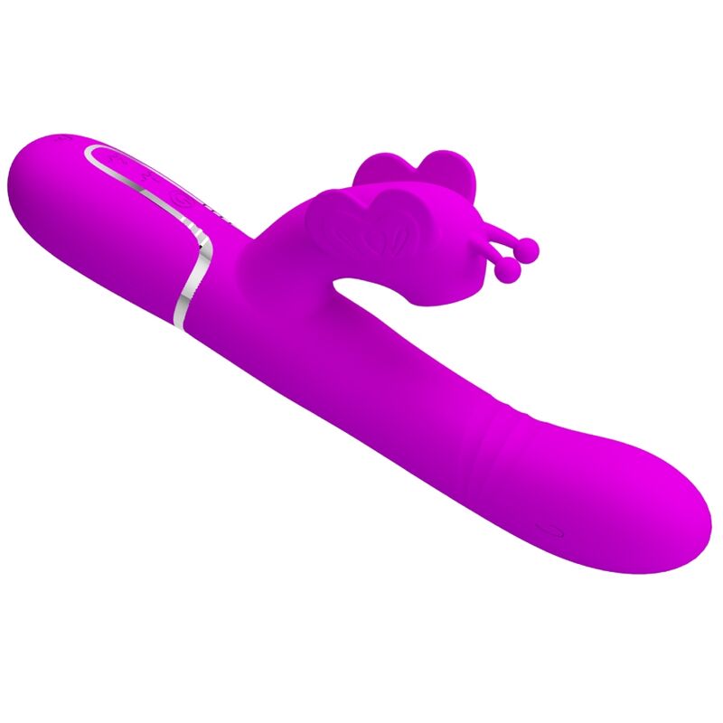PRETTY LOVE - VIBRADOR COELHO MULTIFUNÇÕES 4 EM 1 BORBOLETE FÚCSIA - Image 5