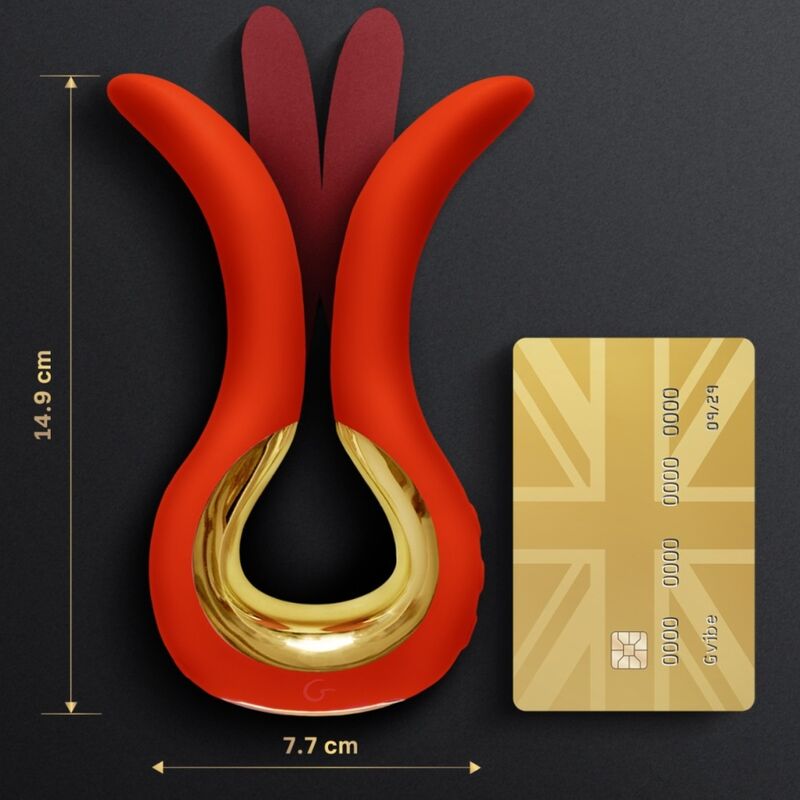 G-VIBE - VIBRADOR GVIBE MAXI COM DUAS PONTAS FLEXÍVEIS CORAL - Image 2