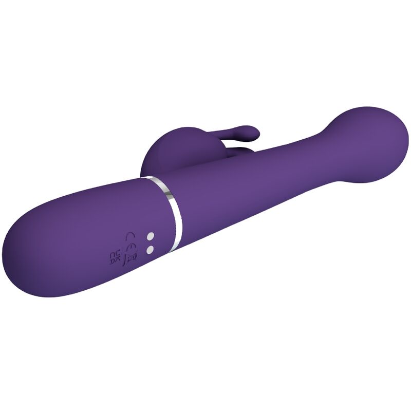 PRETTY LOVE - VIBRADOR COELHO DEJON 3 EM 1 MULTIFUNO ROXO - Image 6