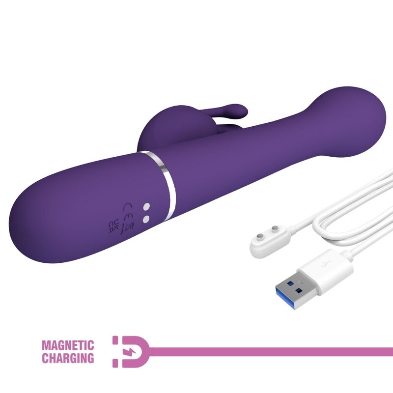 PRETTY LOVE - VIBRADOR COELHO DEJON 3 EM 1 MULTIFUNO ROXO - Image 10