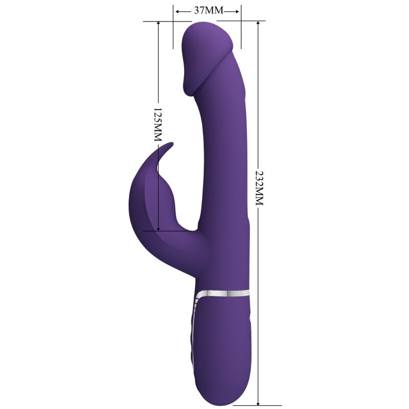 PRETTY LOVE - VIBRADOR COELHO DEJON 3 EM 1 MULTIFUNO AQUA VERDE - Image 6