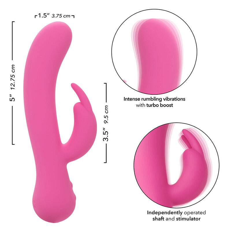 CALEXOTICS - FIRST TIME VIBRADOR COELHO RECARREGÃVEL ROSA - Image 7