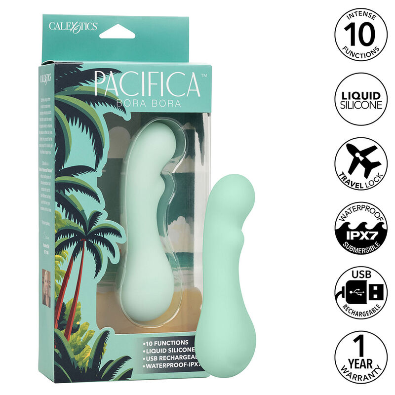 CALEXOTICS - PACIFICA BORA BORA ESTIMULADOR PONTO G 10 VIBRAÃÃES AQUA