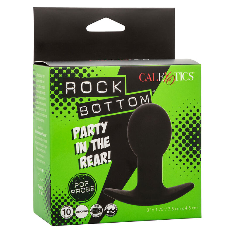 CALEXOTICS - ROCK BOTTOM PLUG ANAL 10 VIBRAÃÃES SILICONE PRETO - Image 10