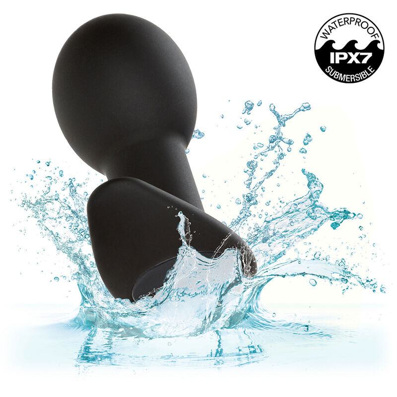 CALEXOTICS - ROCK BOTTOM PLUG ANAL 10 VIBRAÃÃES SILICONE PRETO - Image 9