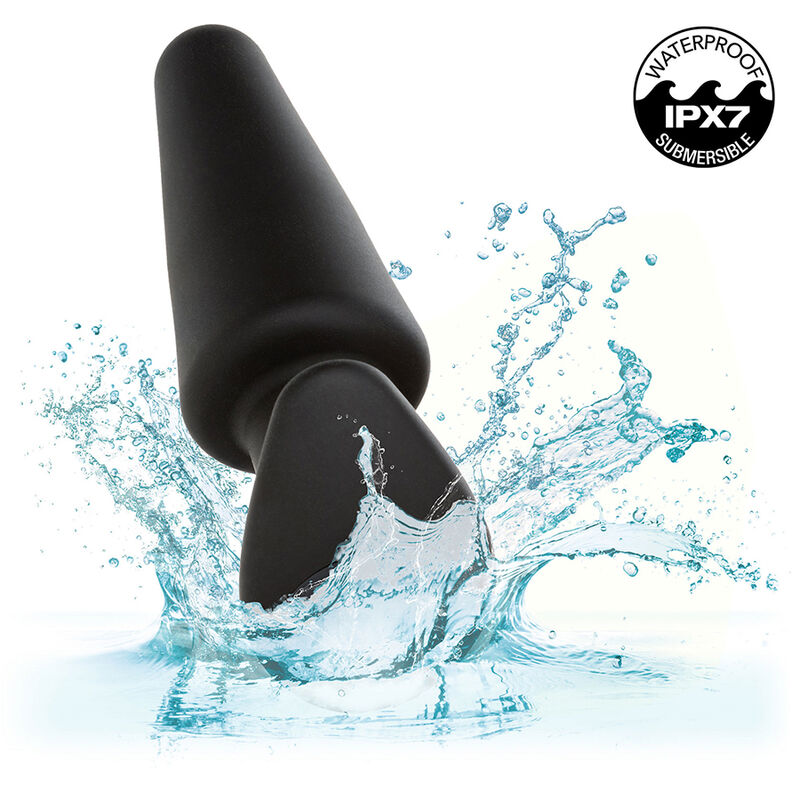 CALEXOTICS - ROCK BOTTOM PLUG ANAL CÃNICO 10 VIBRAÃÃES SILICONE PRETO - Image 9