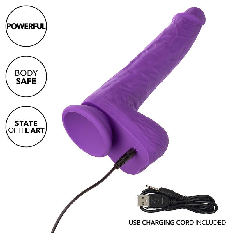 CALEXOTICS - STUDS VIBRADOR ROTATIVO E RECARREGÃVEL 10 VIBRAÃÃES ROXO - Image 7