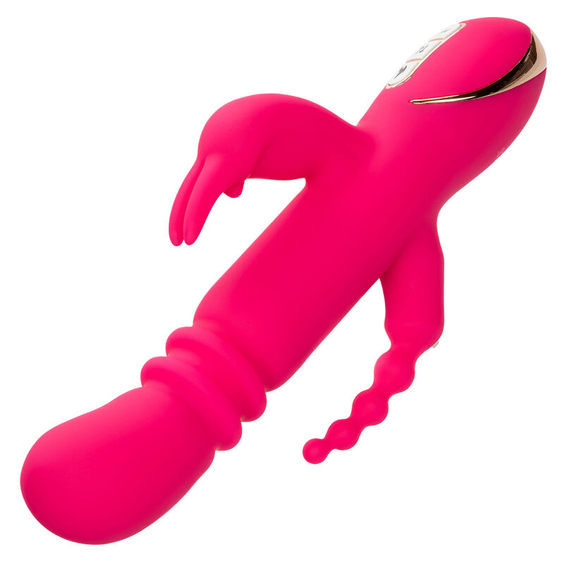 CALEXOTICS - JACK FANTASY VIBRADOR TRIPLO AQUECIDO COELHO ROSA - Image 5