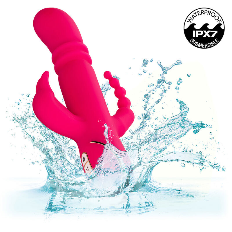 CALEXOTICS - JACK FANTASY VIBRADOR TRIPLO AQUECIDO COELHO ROSA - Image 9