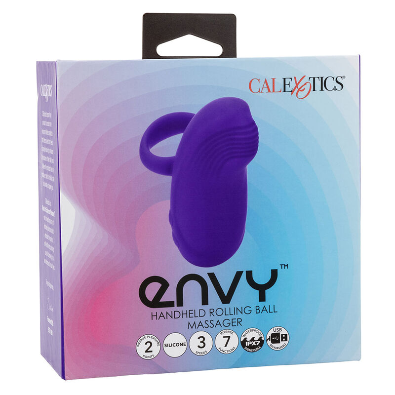 CALEXOTICS - ENVY HANDHELD ROLLING BALL MASSAGER 7 VIBRAÃÃES ROXO - Image 10