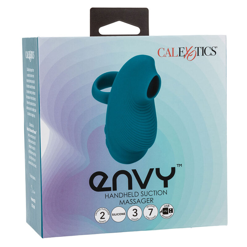 CALEXOTICS - ENVY HANDHELD ROLLING BALL MASSAGER 7 VIBRAÃÃES AZUL - Image 10