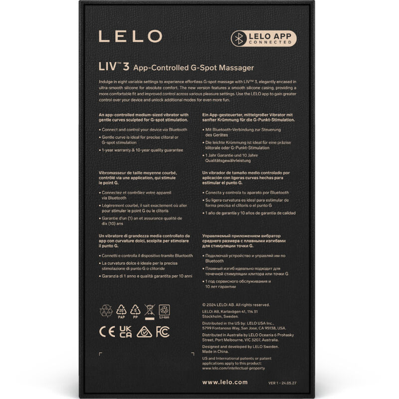 LELO - LIV⢠3 ESTIMULADOR G-SPOT ROSA - Image 4