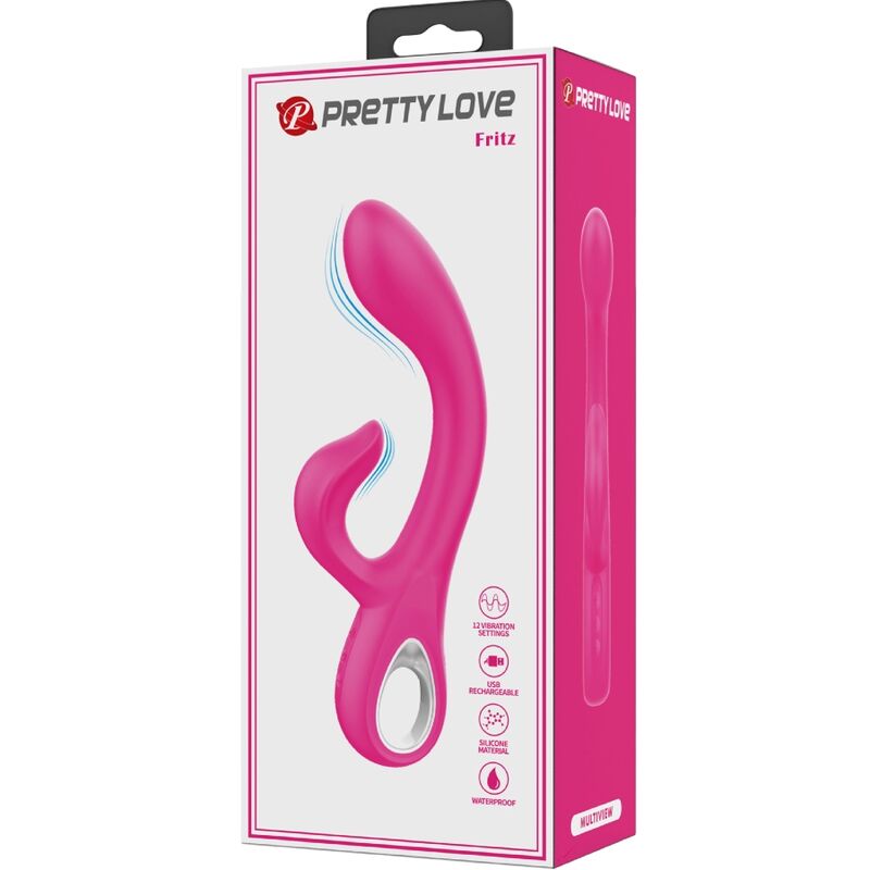 PRETTY LOVE - FRITZ RABBIT VIBRADOR 12 VIBRAÃÃES ROSA - Image 9