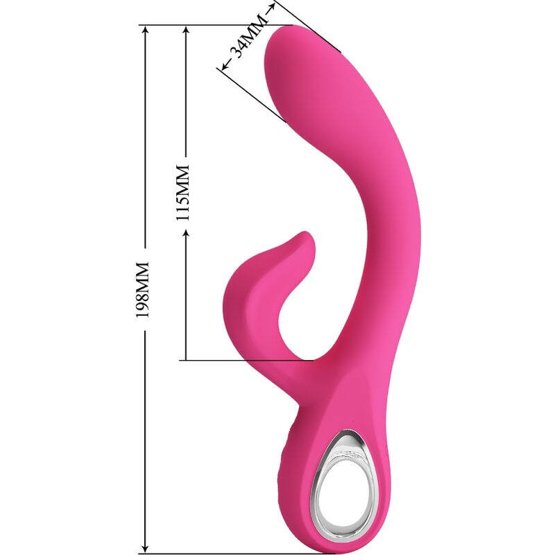 PRETTY LOVE - FRITZ RABBIT VIBRADOR 12 VIBRAÃÃES ROSA - Image 8