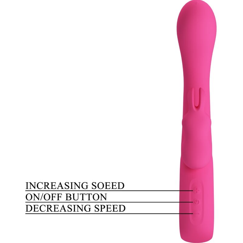 PRETTY LOVE - NOVAK RABBIT VIBRADOR 12 VIBRAÃÃES ROSA - Image 7