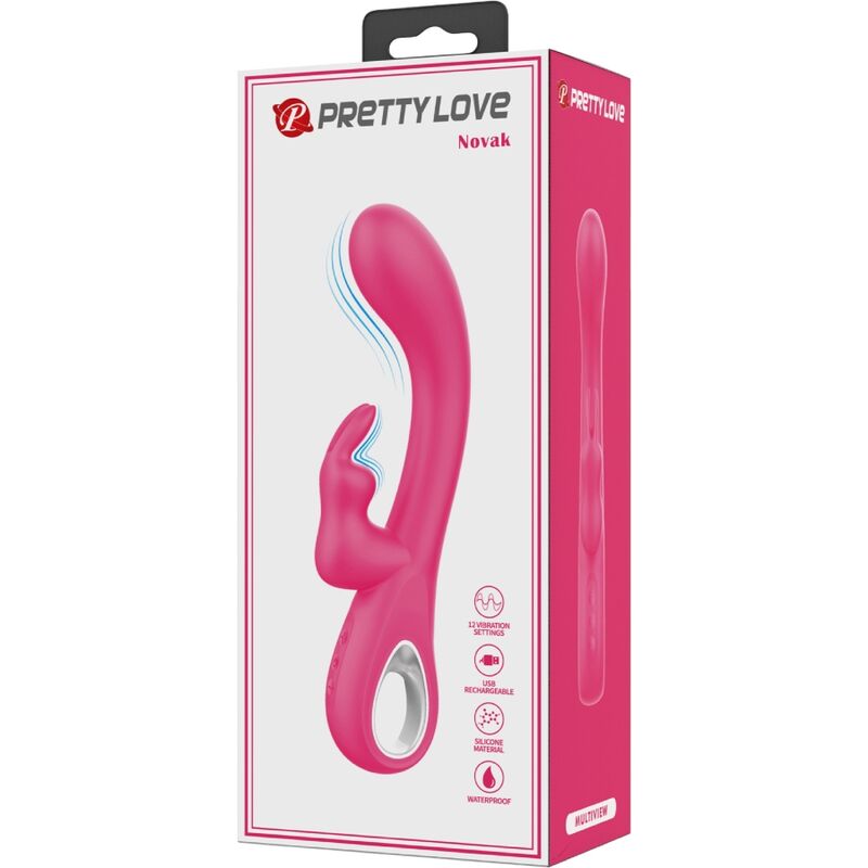 PRETTY LOVE - NOVAK RABBIT VIBRADOR 12 VIBRAÃÃES ROSA - Image 10