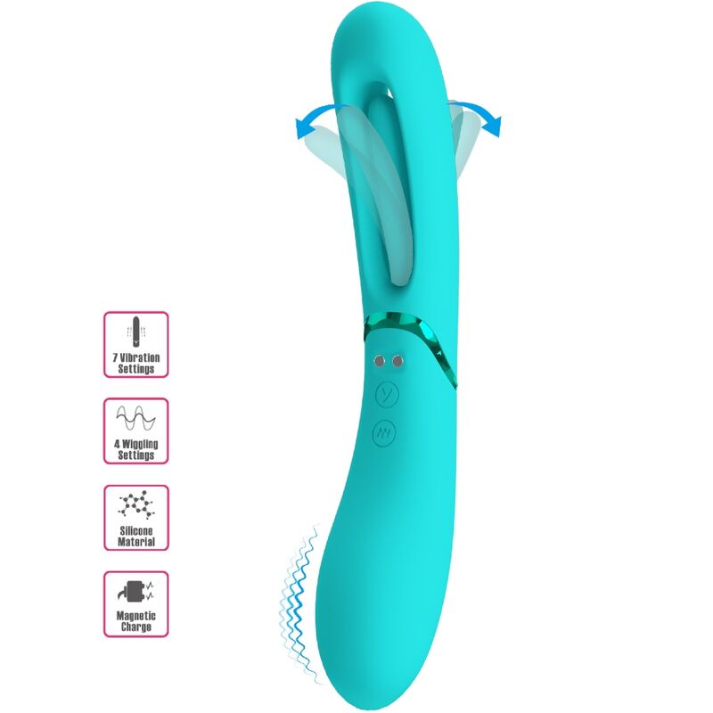 ROMANCE - VIBRADOR LEXIE G-SPOT 7 VIBRAÃÃES AZUL