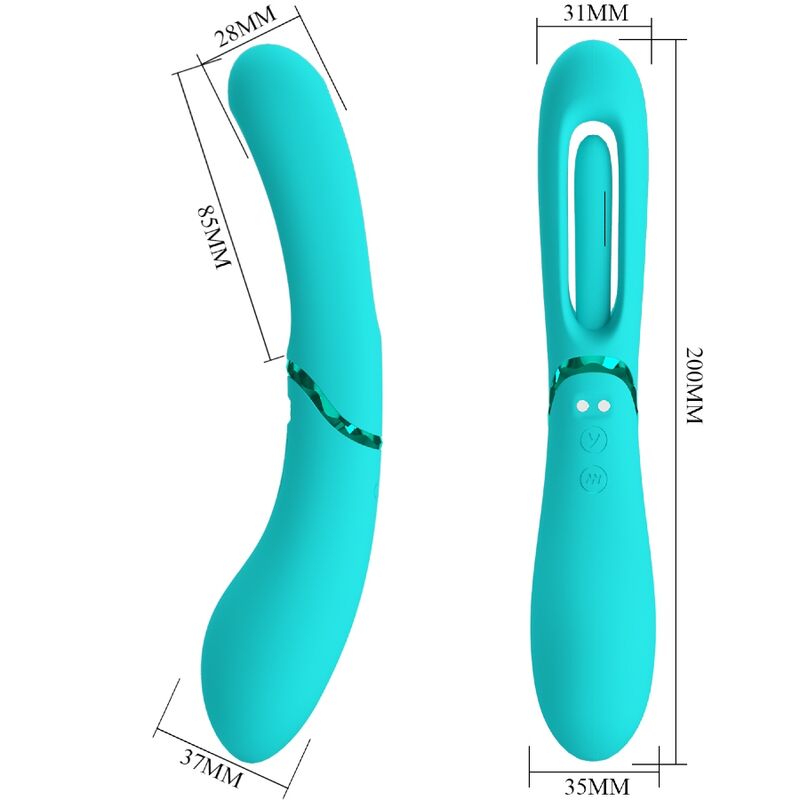 ROMANCE - VIBRADOR LEXIE G-SPOT 7 VIBRAÃÃES AZUL - Image 8