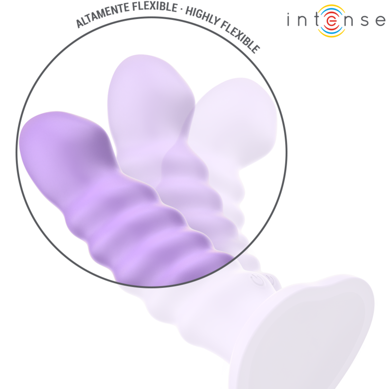 INTENSE - BRENDA VIBRADOR TAMANHO M DESIGN ESPIRAL 10 VIBRAÃÃES ROXO CONTROLE REMOTO - Image 5
