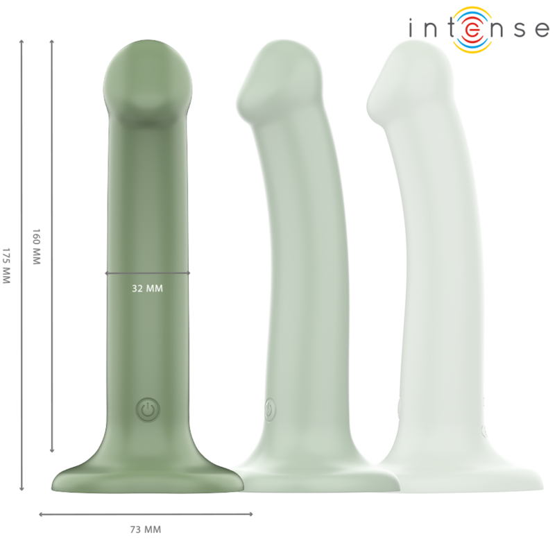 INTENSE - BECCA VIBRADOR COM VENTOSA 10 VIBRAÃÃES VERDE CONTROLE REMOTO - Image 2