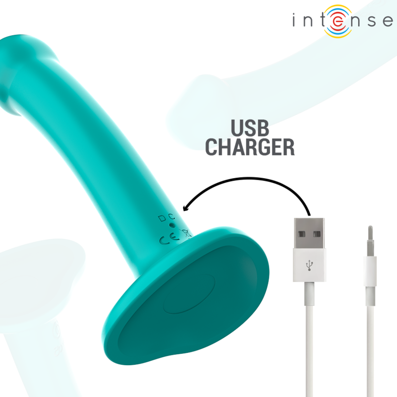INTENSE - KATIE VIBRADOR COM VENTOSA 10 VIBRAÃÃES AZUL CONTROLE REMOTO - Image 5