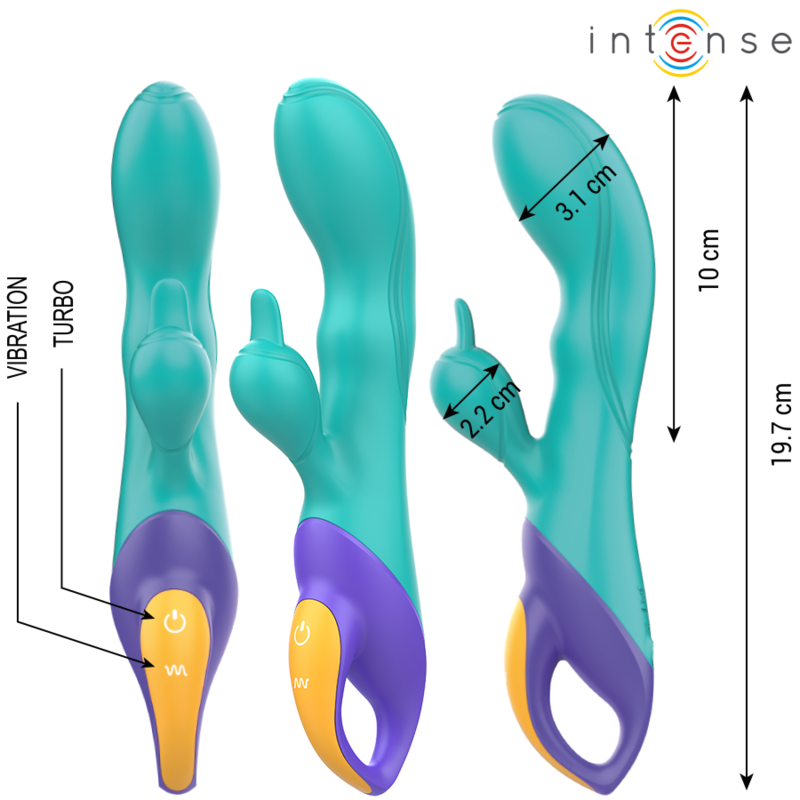 INTENSE - FRED RABBIT VIBRADOR AZUL - Image 2