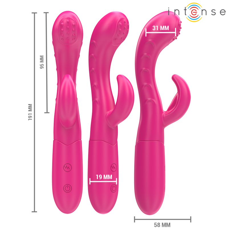 INTENSE - AMARA VIBRADOR COM LÃNGUA ESTIMULANTE 10 VIBRAÃÃES ROSA - Image 2