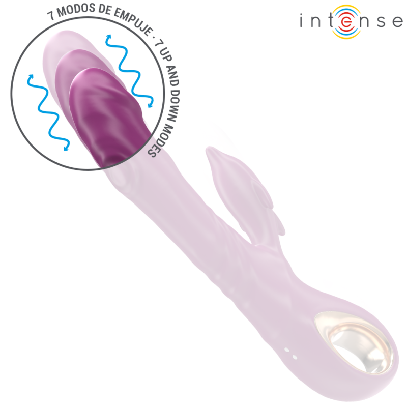 INTENSE - HALLE VIBRADOR MULTIFUNCIONAL COM LÃNGUA ESTIMULANTE DE GOLFINHOS ROXO - Image 3