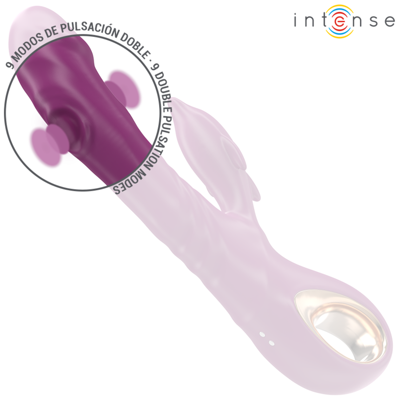 INTENSE - HALLE VIBRADOR MULTIFUNCIONAL COM LÃNGUA ESTIMULANTE DE GOLFINHOS ROXO - Image 4