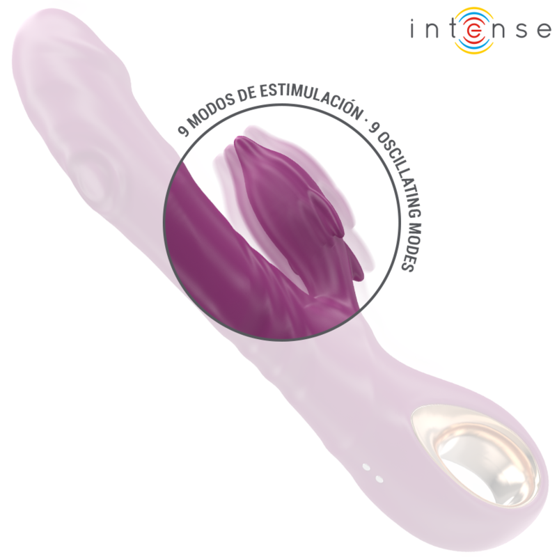 INTENSE - HALLE VIBRADOR MULTIFUNCIONAL COM LÃNGUA ESTIMULANTE DE GOLFINHOS ROXO - Image 5