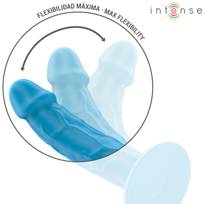 INTENSE - PHOEBE VIBRADOR REALISTA 10 VIBRAÃÃES AZUL CONTROLE REMOTO - Image 4