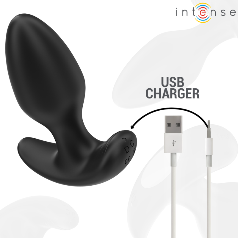 INTENSE - JOEY ANAL PLUG 10 VIBRAÃÃES PRETO CONTROLE REMOTO - Image 5